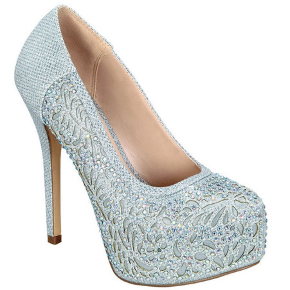 Women's Silver Pumps